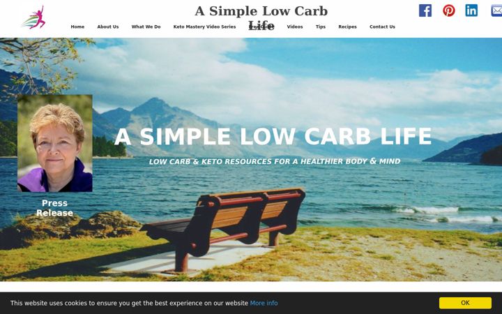 Screenshot του asimplelowcarblife.com