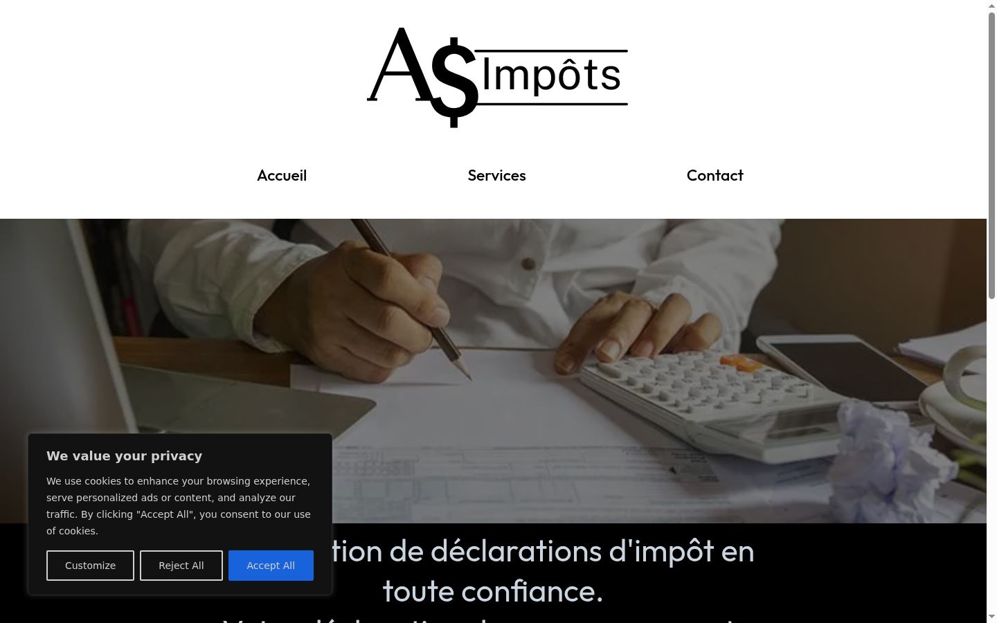 Screenshot tal-banner tal-kunsens muri qabel kwalunkwe interazzjoni