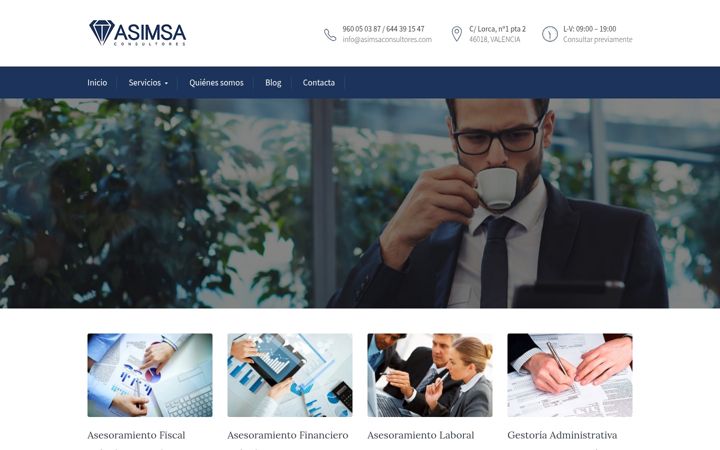 Screenshot of asimsaconsultores.com