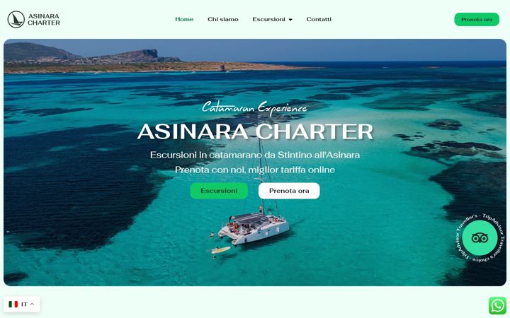 Screenshot of asinaracharter.com
