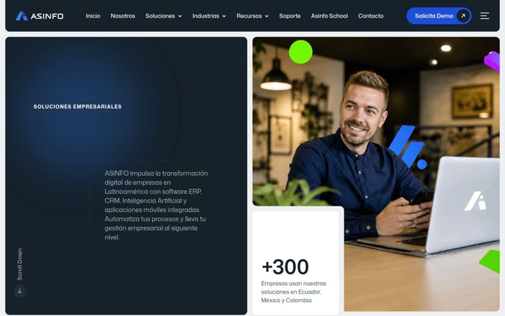 Screenshot of asinfo.com.ec