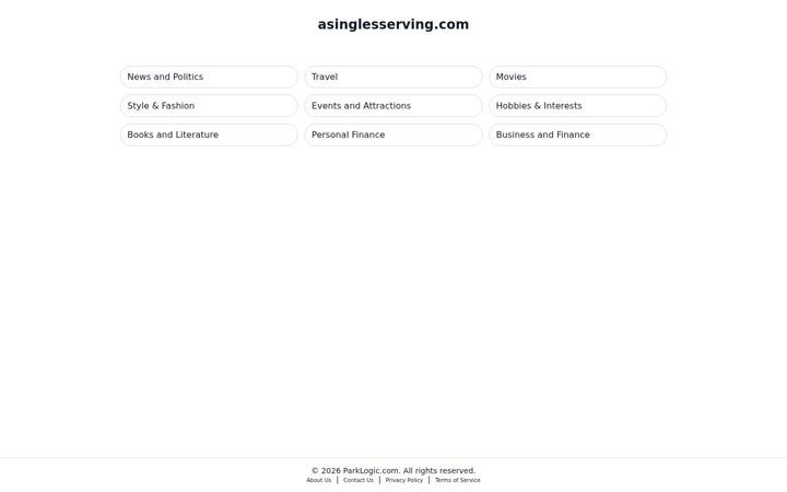 Screenshot of asinglesserving.com