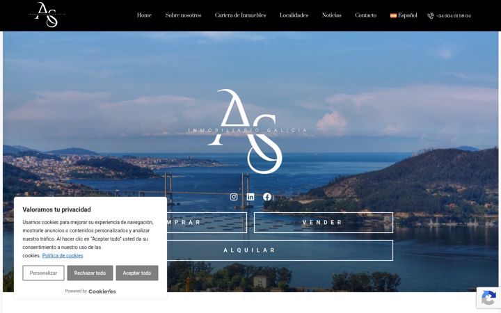 Screenshot of asinmobiliariogalicia.com