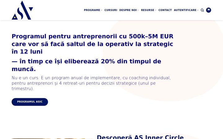 Screenshot of asinnercircle.ro