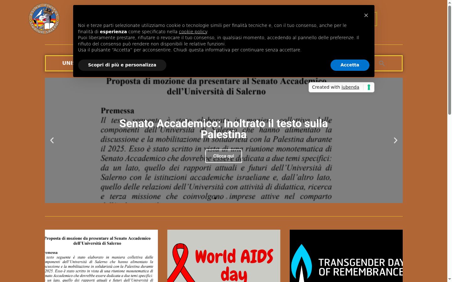 Captura de pantalla del banner de consentimiento mostrado antes de cualquier interacción