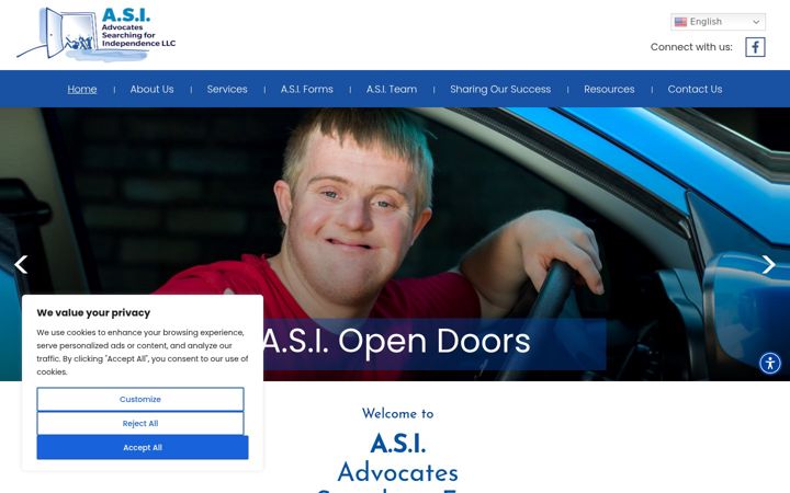 Snímek obrazovky asiopendoors.com