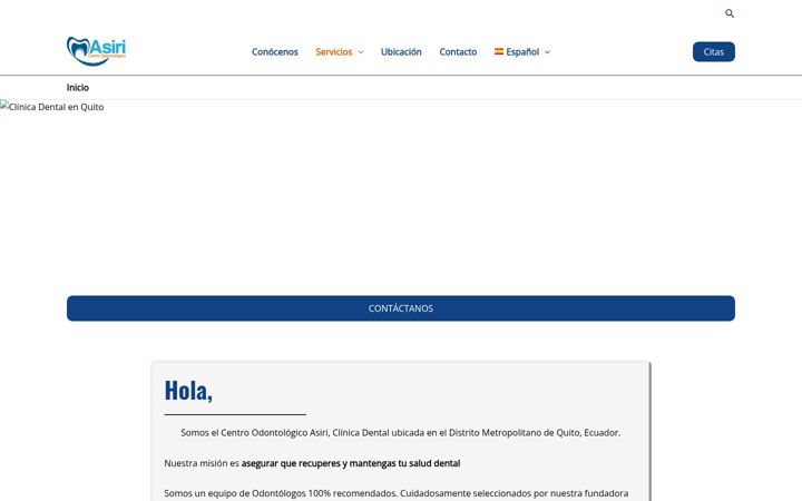 Screenshot of asiri.com.ec
