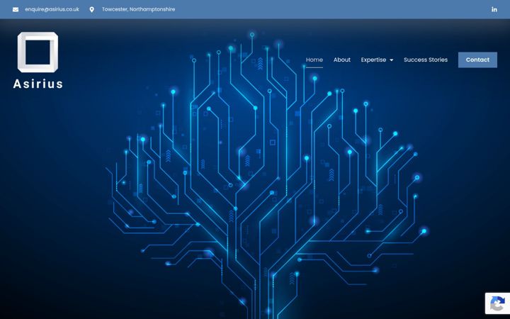 Screenshot of asirius.co.uk