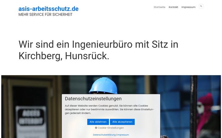 Screenshot of asis-arbeitsschutz.de
