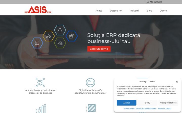 Screenshot of asis.ro