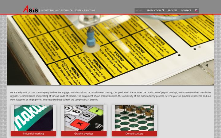 Screenshot of asis.sk