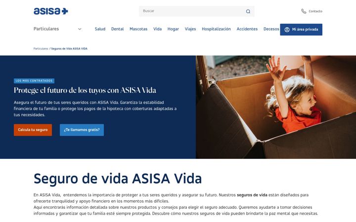 Screenshot of asisavida.es