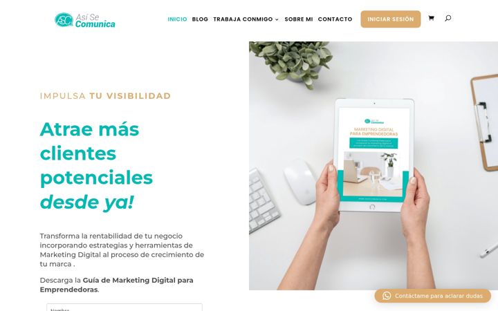 Screenshot of asisecomunica.com