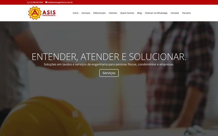 Screenshot of asisengenharia.com.br