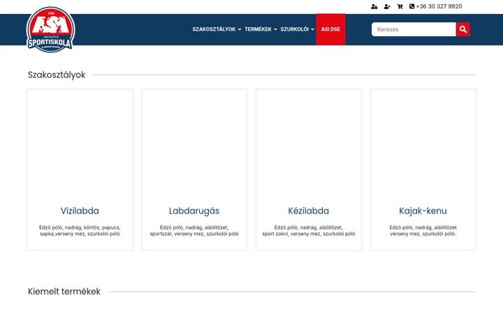 Screenshot ta' asishop.hu