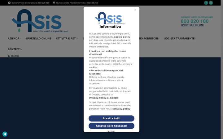 Screenshot of asisnet.it