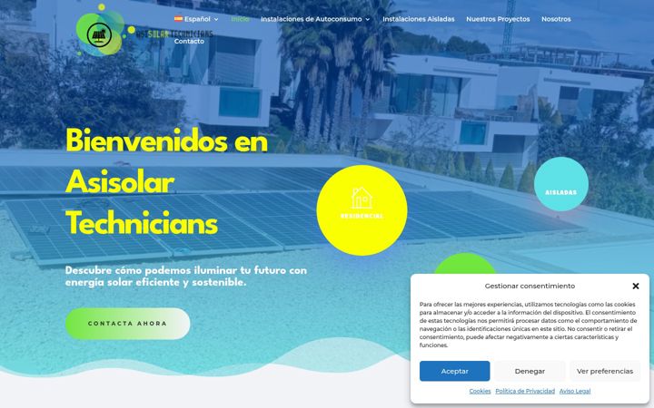 Screenshot of asisolartechnicians.es