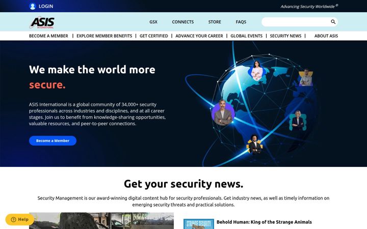 Screenshot of asisonline.org