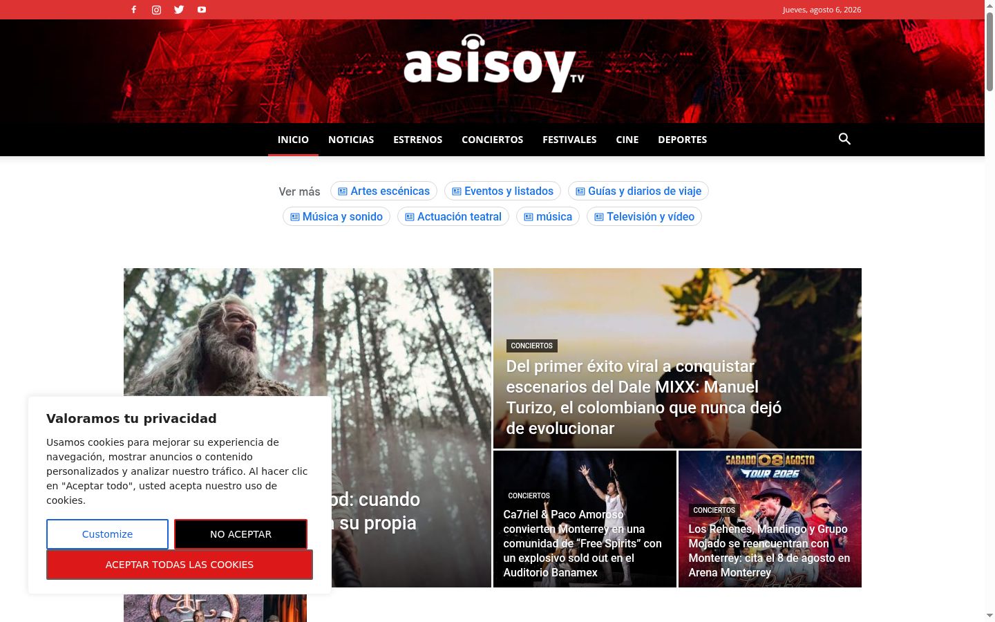 Screenshot van de toestemmingsbanner zoals getoond vóór enige interactie