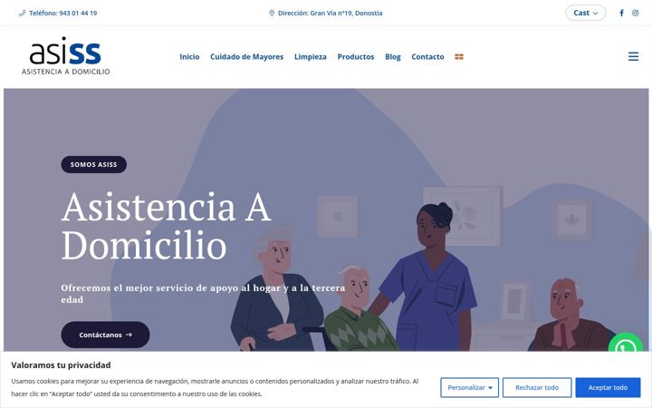 Screenshot of asiss.es