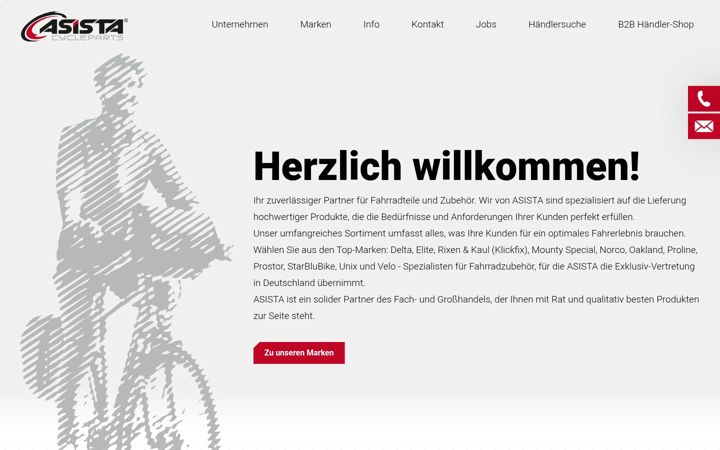 Screenshot of asista.de