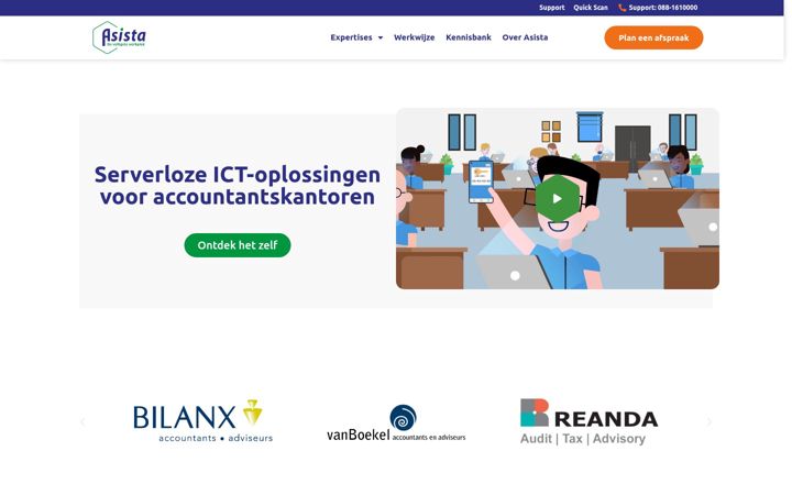 Posnetek zaslona asista.nl