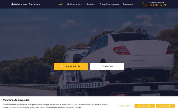 Screenshot van asiste-carretera.es