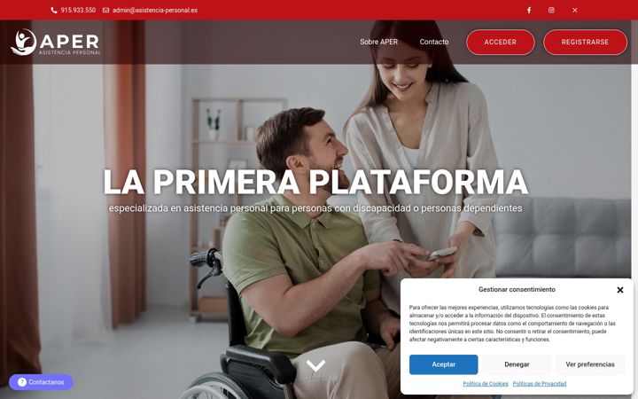 Screenshot of asistencia-personal.es