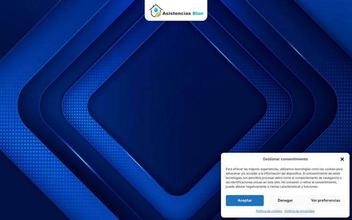 Screenshot of asistenciasblue.com