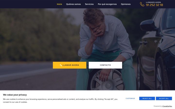 Screenshot of asistenciencarretera.com