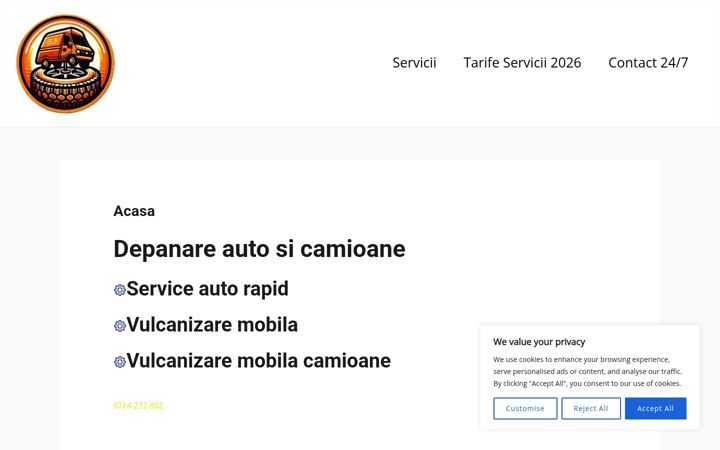 Screenshot of asistenta-rutiera24.ro