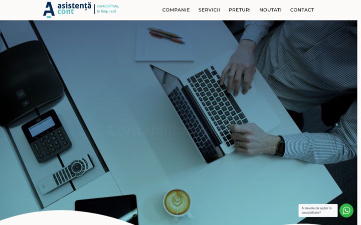 Screenshot of asistentacont.ro