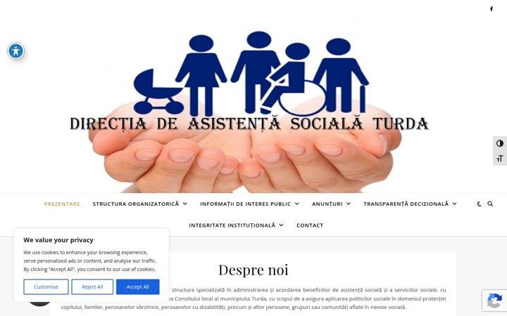 Skärmbild av asistentasocialaturda.ro