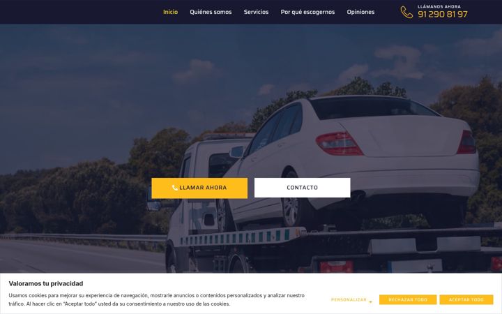 Screenshot of asistente-carretera.com