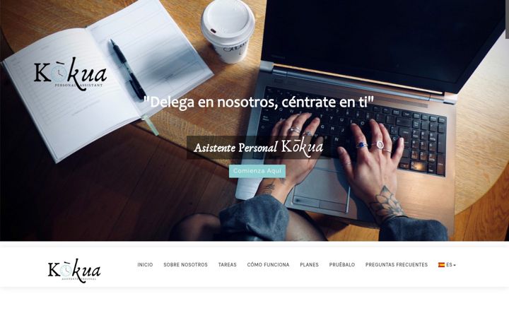 Screenshot of asistentepersonalkokua.com