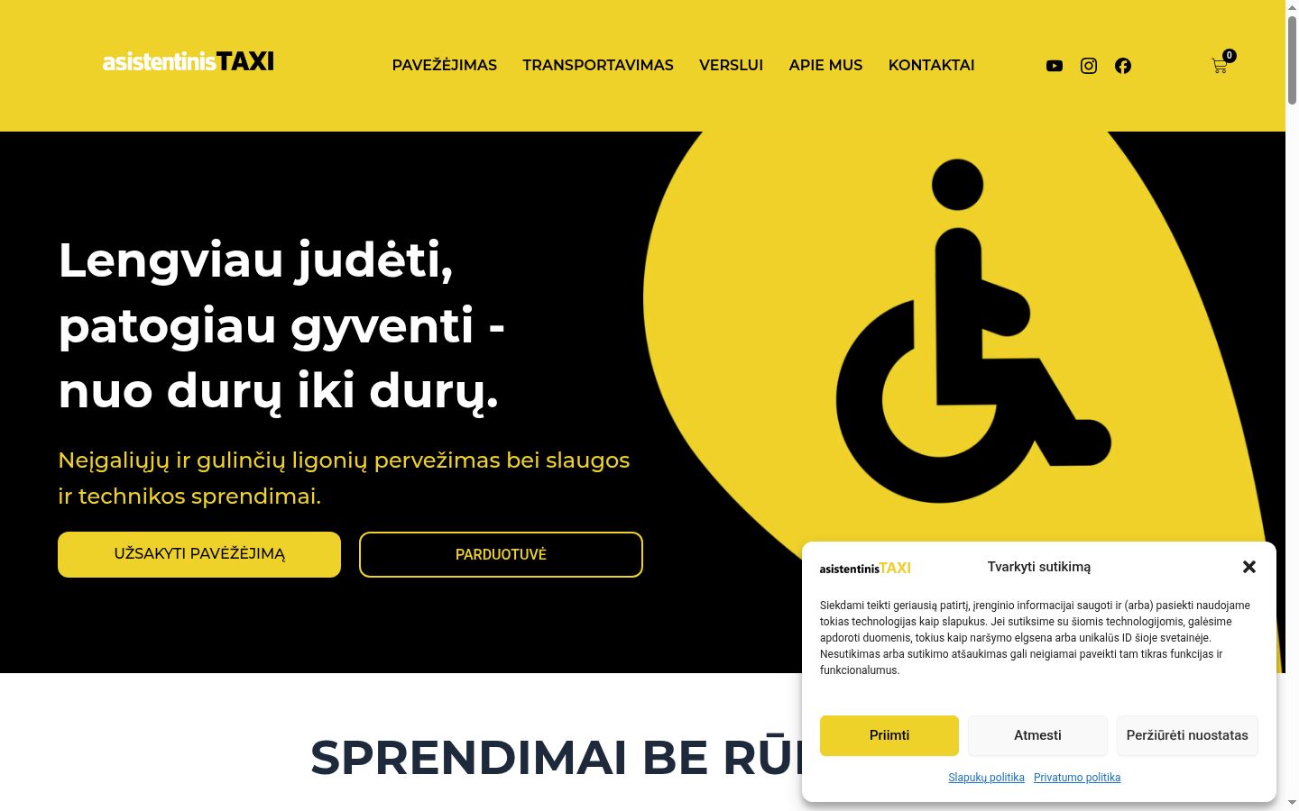 Képernyőkép a bármilyen interakció előtt megjelenő hozzájárulási bannerről