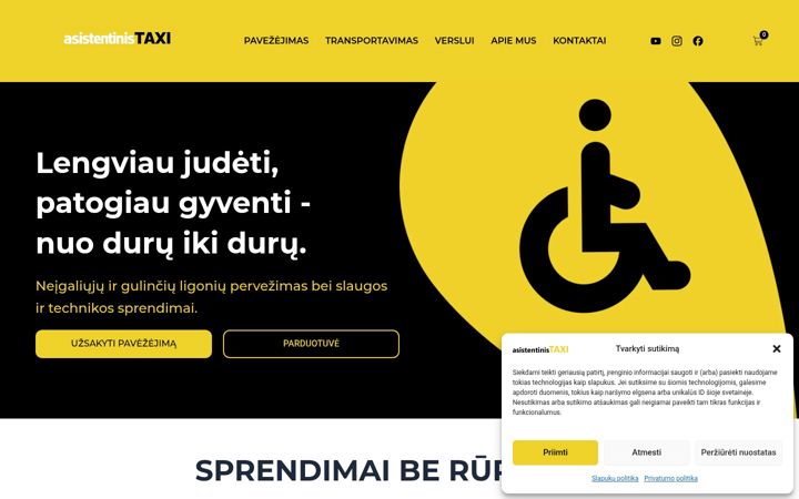 Screenshot of asistentinistaxi.lt
