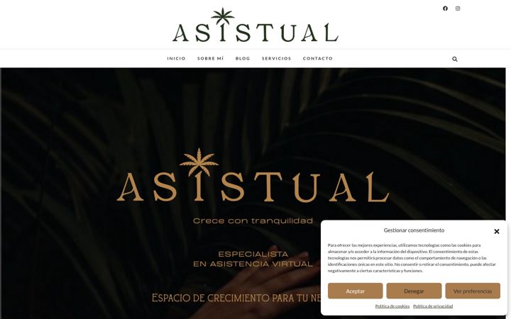 Screenshot of asistual.com