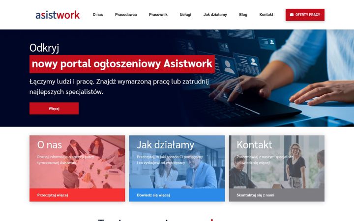 Screenshot of asistwork.pl