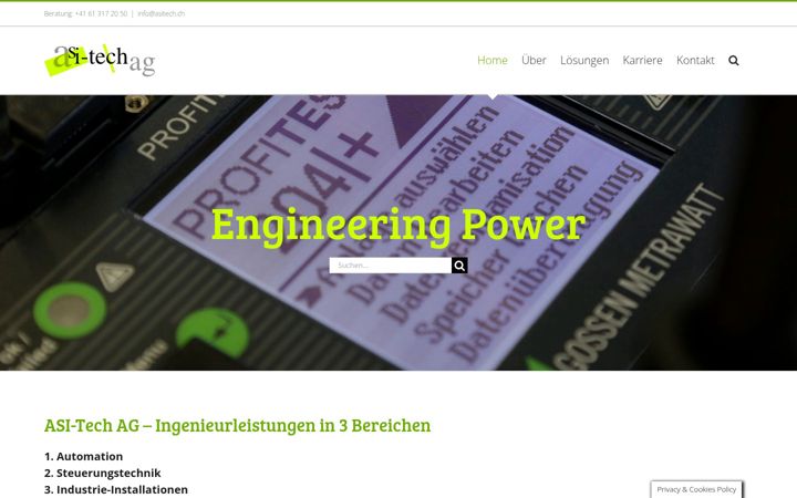 Screenshot van asitech.ch