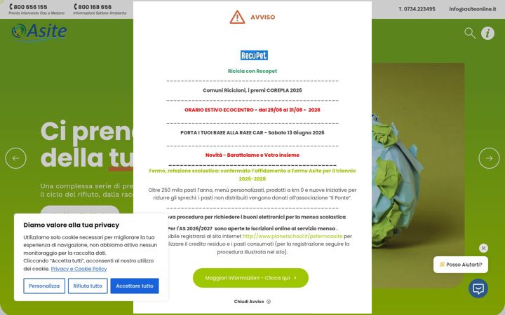 Screenshot van asiteonline.it