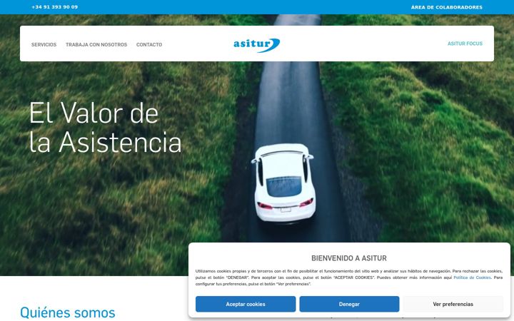 Captura de pantalla de asitur.es
