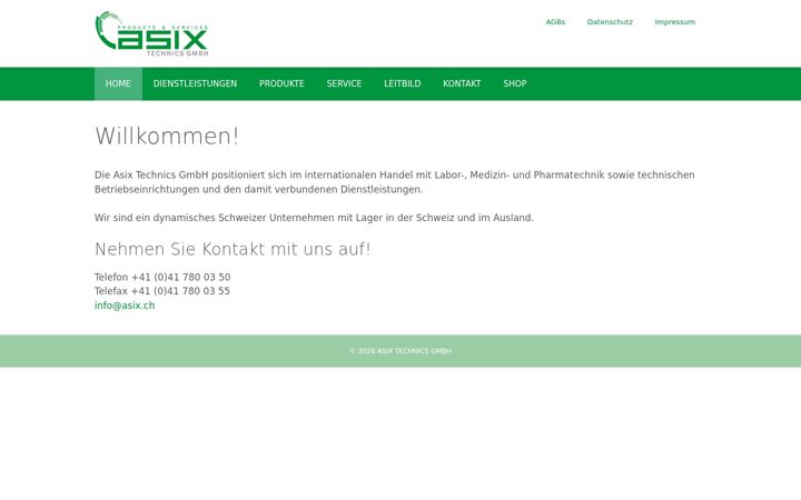 Screenshot of asix.ch