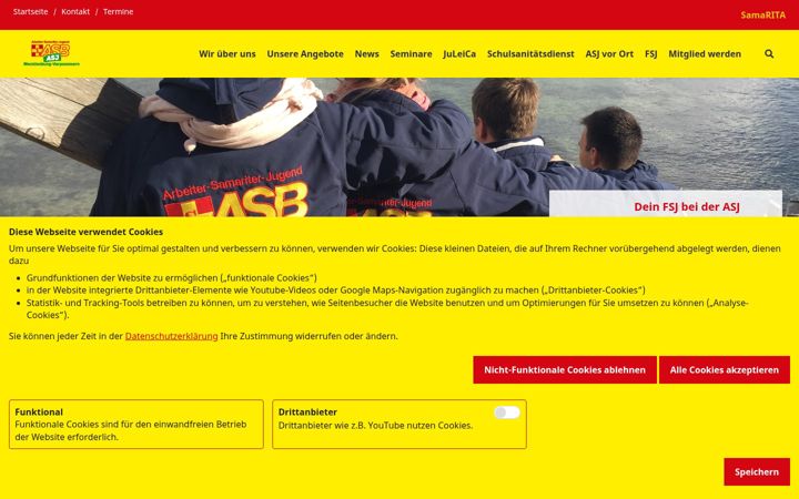 Screenshot of asj-mv.de
