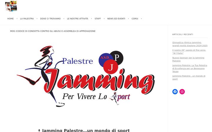 Zrzut ekranu asjammingpalestre.it