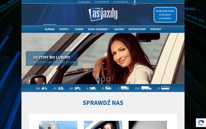 Screenshot of asjazdy.pl