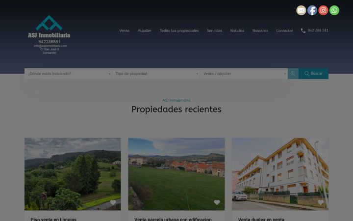 Screenshot of asjinmobiliaria.es