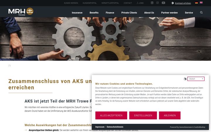 Screenshot of ask-aks.de