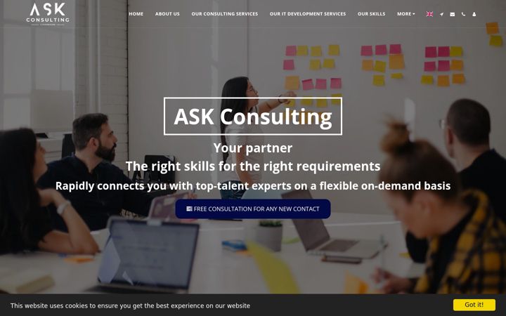 Screenshot of ask-consulting.lu