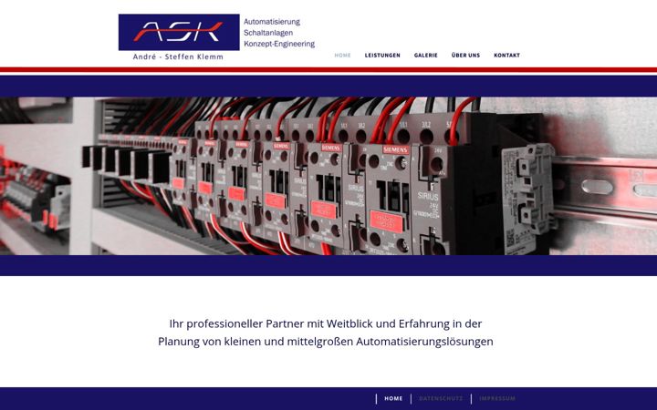 Screenshot of ask-klemm.de